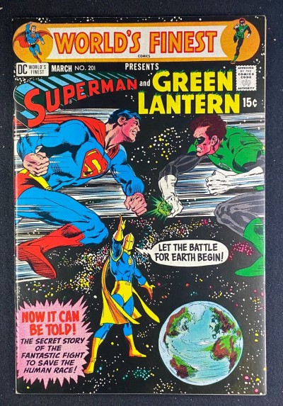 World’s Finest (1941) #201 VF/NM (9.0) Neal Adams Cover Batman Superman