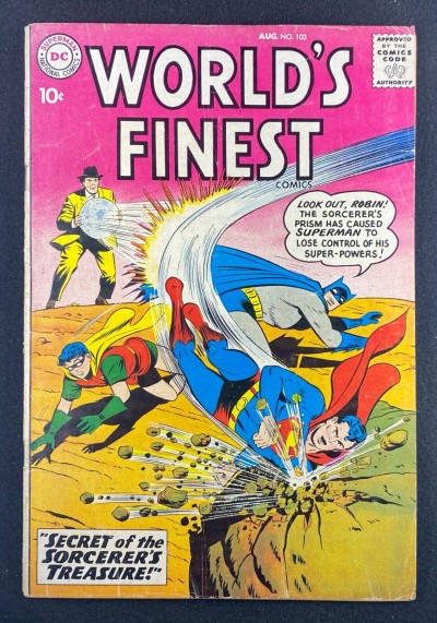 World’s Finest (1941) #103 VG/FN (5.0) Curt Swan Batman Superman Dick Sprang