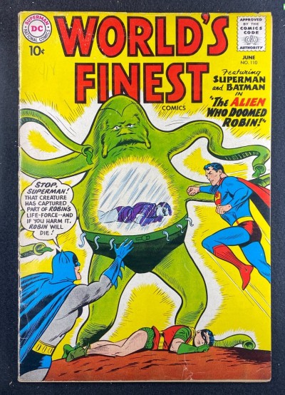 World’s Finest (1941) #110 FN (6.0) Curt Swan Batman Superman Robin