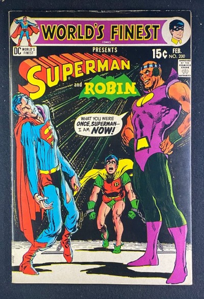 World’s Finest (1941) #200 FN (6.0) Neal Adams Cover Batman Superman