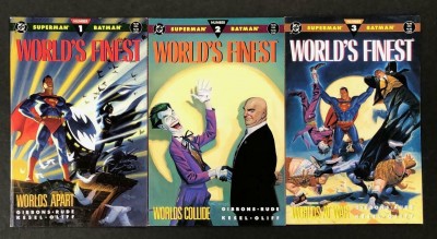 World's Finest (1990) #'s 1 2 3 Complete VF+ Set Dave Gibbons Steve Rude