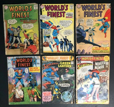 World's Finest Silver Bronze Age lot of 15 Superman Batman (1963-1980)