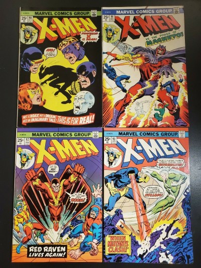 X-MEN (1974-1975) LOT OF 4 #90, #91, #92, #93 (1974-1975) HIGHER GRADE 6.0-7.5 |