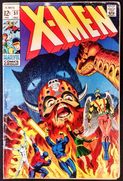 X-MEN #51 VG+ JIM STERANKO COVER 