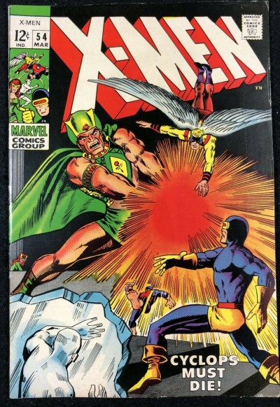 X-Men (1963) #54 VF- (7.5) 1st app Alex Summers (Havok) Barry Smith cover 