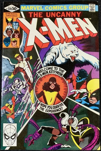 X-Men (1963) #139 VF+ (8.5) Kitty Pride Joins New Costume Wolesm