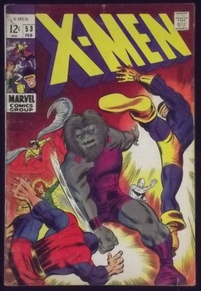 X-MEN (1963) #53 VG/FN 1ST BARRY SMITH COMIC BOOK WORK