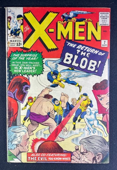 X-Men (1963) #7 VG/FN (5.0) 2nd App Blob Jack Lee Chic Stone Stan Lee