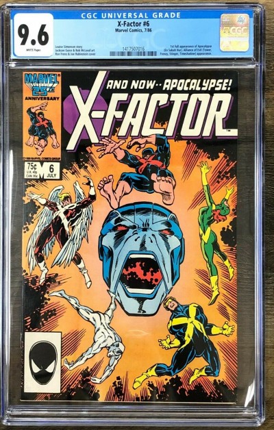 X-Factor (1986) #6 CGC 9.6 1st Full app Apocalypse (1417507016)