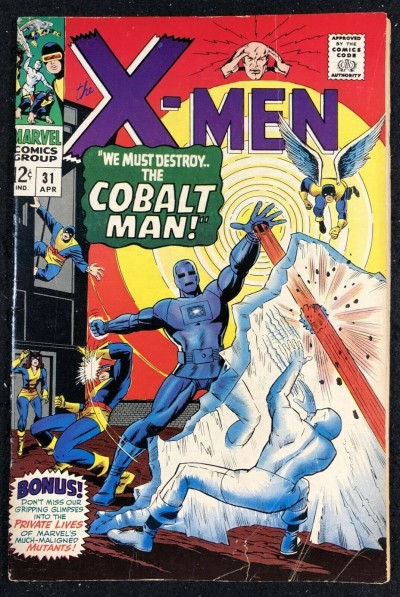 X-Men (1963) #31 VG (4.0) vs Cobalt Man
