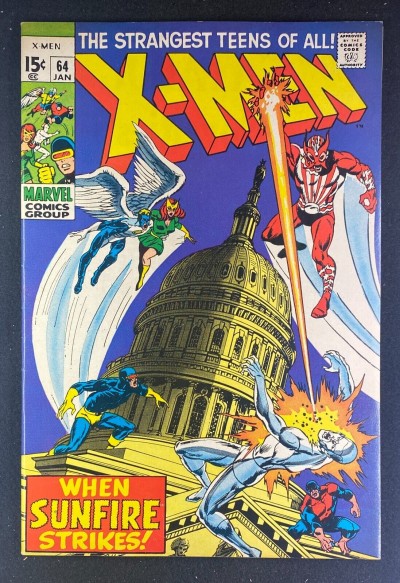 X-Men (1963) #64 VF/NM (9.0) 1st App Sunfire Sal Buscema Cover