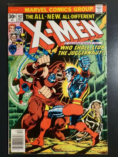 X-MEN #102 VF- (7.5) COLLOSUS VS JUGGERNAUT COVER CHRIS CLAREMONT DAVE COCKRUM |
