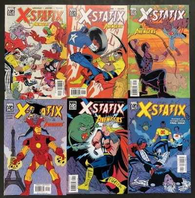 X-Statix (2002) #'s 21 22 23 24 25 Complete VF/NM "The Good and the Famous" Set
