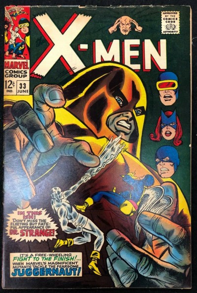 X-Men (1963) #33 VG+ (4.5) versus Juggernaut