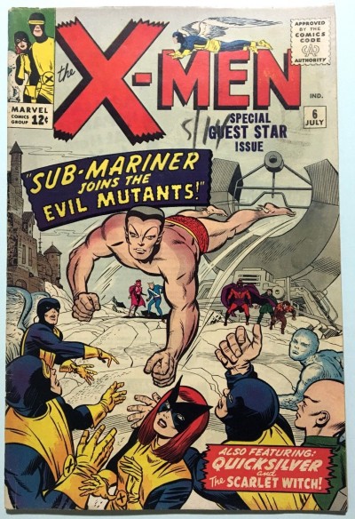 X-MEN (1963) #6 FN- (5.5) versus Sub-Mariner