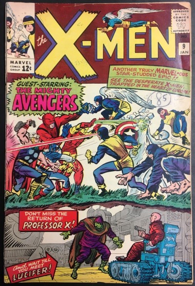 X-MEN (1963) #9 FR (1.0) versus Avengers 1st app Lucifer