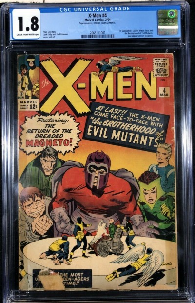 X-Men (1963) #4 CGC 1.8 1st app Quicksilver & Scarlet Witch (2065111001)
