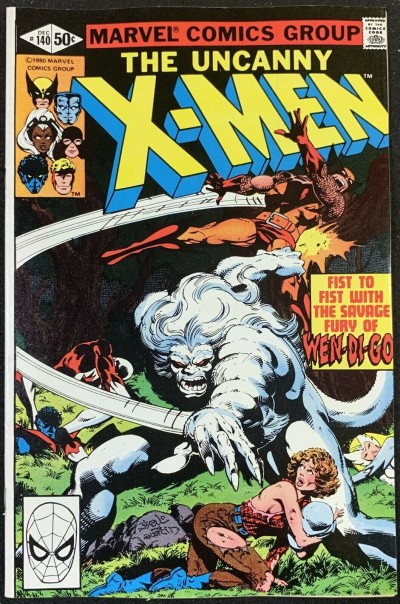 X-Men (1963) #140 VF+ (8.5) guest starring Alpha Flight vs Wendigo