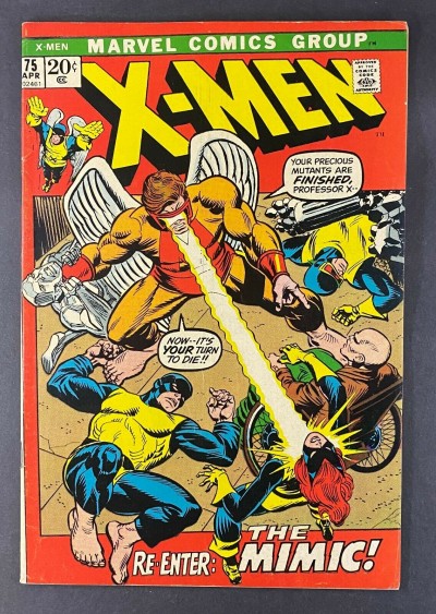 X-Men (1963) #75 FN/VF (7.0) Mimic Gil Kane Art {sw}