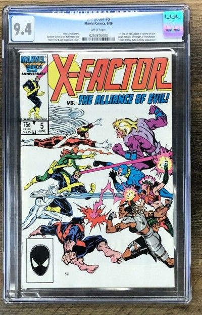 X-Factor (1986) #5 CGC 9.4 1st app Apocalypse (0260816003)