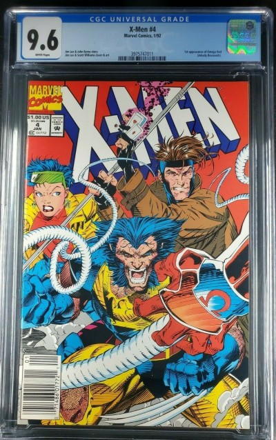 X-Men #4 (1992) CGC 9.6 WP 1st Omega Red UPC/Newsstand 3975747011|