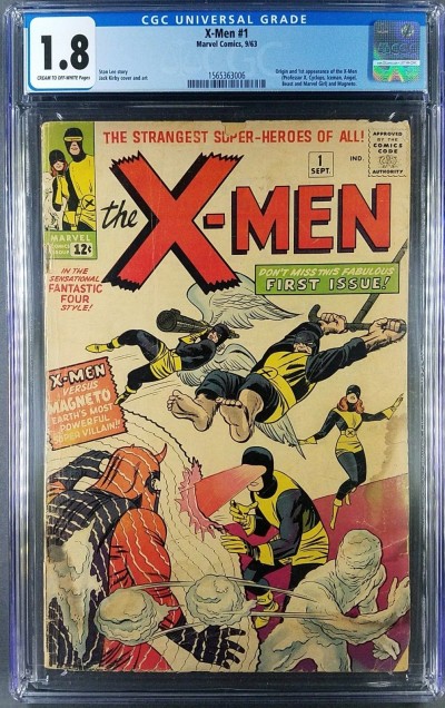 X-MEN (1963) #1 CGC 1.8 1st app X-men & Magneto (1565363006)
