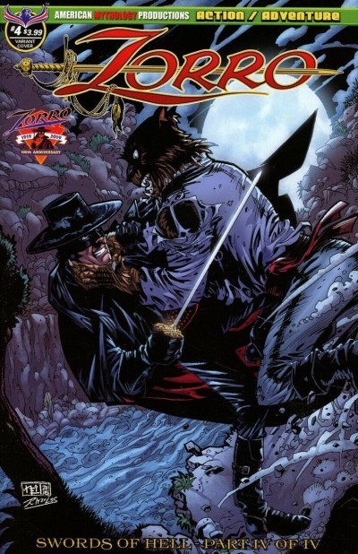 Zorro: Swords of Hell (2018) #4 VF/NM Neil Vokes Werewolf Attack Variant Cover 