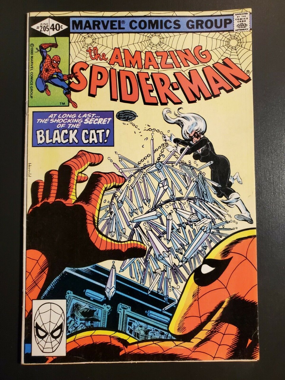 Amazing Spider-Man #205 (1980) VF- 7.5 4th appearance Black Cat Marv ...