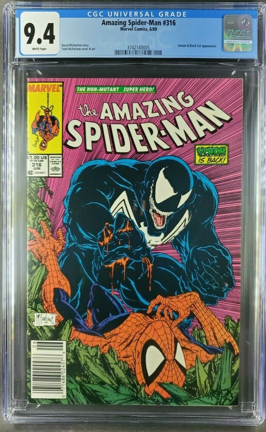 Amazing Spider-Man 316 (newsstand) CGC  