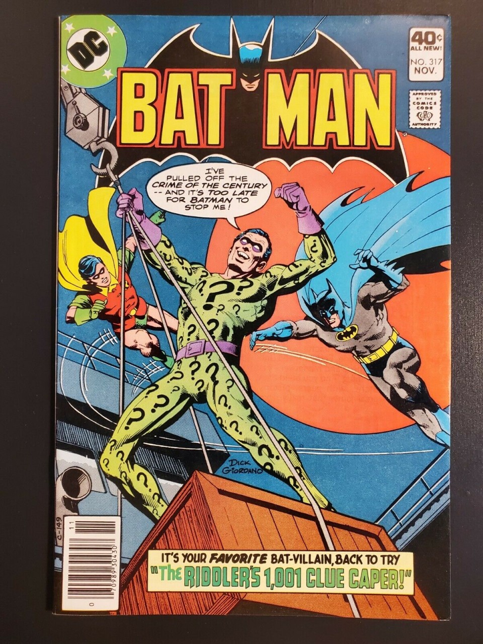 Batman # 317 (1979) VF () Bronze age DC comics The Riddler cover/story |