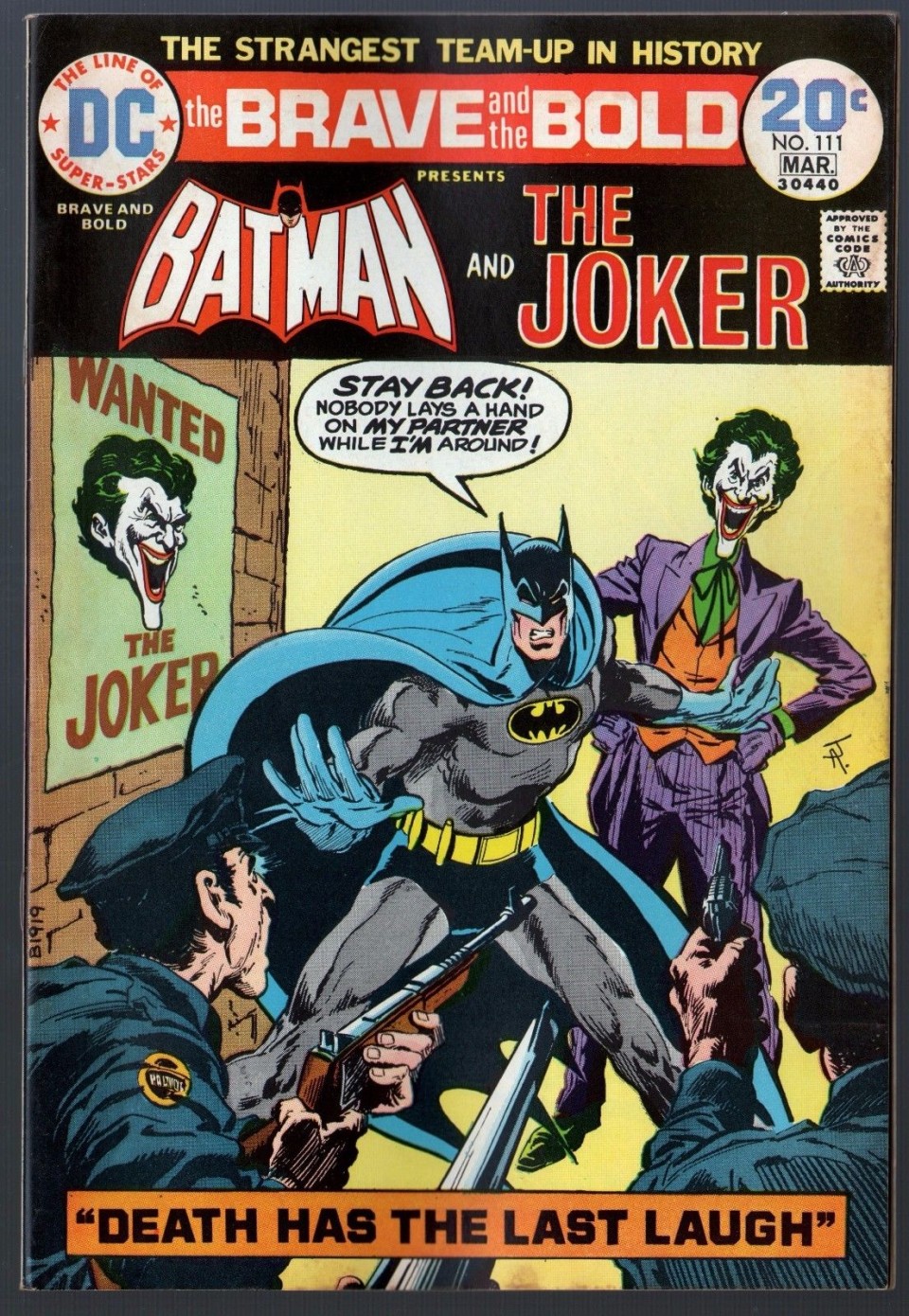 | Brave and the Bold (1955) #111 FN- (5.5) Batman & Joker Aparo Cover & art