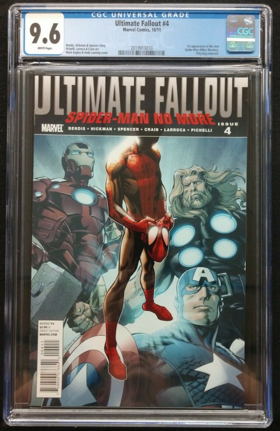 ULTIMATE FALLOUT #4 1ST PRINT 1ST APP OF MILES MORALES SEALED NM