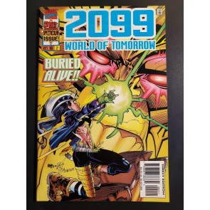2099 World of Tomorrow #2 (1996) NM Includes Iron Man card, Overpower card|