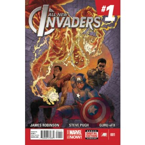 All-New Invaders (2014) #1 NM Mukesh Singh Cover Winter Soldier Cap Namor Torch