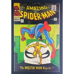 Amazing Spider-Man (1963) #35 FN (6.0) 2nd App Molten Man Steve Ditko Jack Kirby