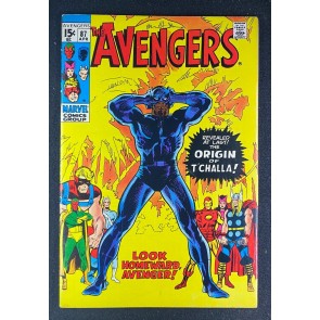 Avengers (1963) #87 FN (6.0) Origin Black Panther John and Sal Buscema Art
