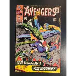 Avengers (1963) #31 Good 2.0 1st app Keeper Goliath cover|