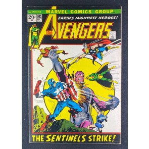 Avengers (1963) #103 FN+ (6.5) Rich Buckler Sentinels