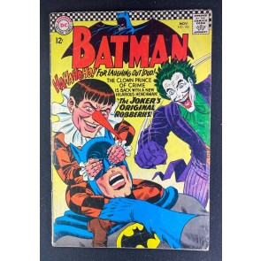Batman (1940) #186 VG (4.0) Murphy Anderson Joker Cover 1st App Gaggy the Clown
