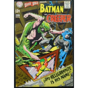 BRAVE AND THE BOLD #80 FN/VF BATMAN AND THE CREEPER NEAL ADAMS
