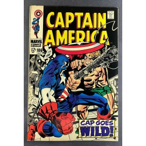 Captain America (1968) #106 FN/VF (7.0) Jack Kirby Stan Lee