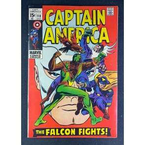 Captain America (1968) #118 FN/VF (7.0) 2nd App Falcon & Redwing Gene Colan Art