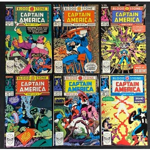 Captain America (1968) #'s 357-362 VF+ 1st App Crossbones "Bloodstone Hunt" Lot