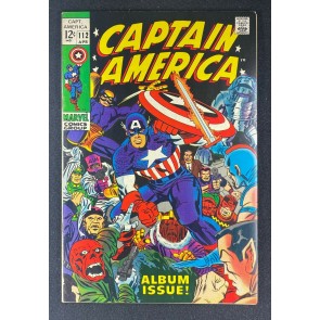 Captain America (1968) #112 VF (8.0) Jack Kirby Cover & Art
