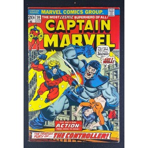 Captain Marvel (1968) #30 FN+ (6.5) Controller Iron Man Thanos Jim Starlin Art