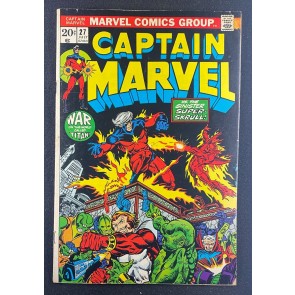 Captain Marvel (1968) #27 VG/FN (5.0) Thanos Starfox Drax Death Jim Starlin