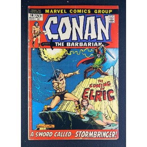 Conan the Barbarian (1970) #14 VG+ (4.5) Elric, King of Melniboné Barry Smith