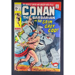 Conan the Barbarian (1970) #3 FN (6.0) Barry Windsor-Smith Robert E Howard Story