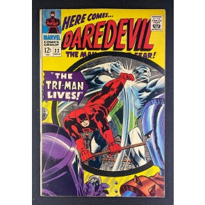 Daredevil (1964) #22 FN- (5.5) Gene Colan Cover and Art 1st App Tri-Man