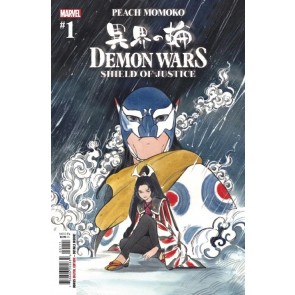 Demon Wars: Shield of Justice (2022) #1 NM Peach MoMoKo Cover